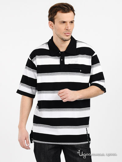 Футболка-поло Rocawear, цвет цвет черный / белый