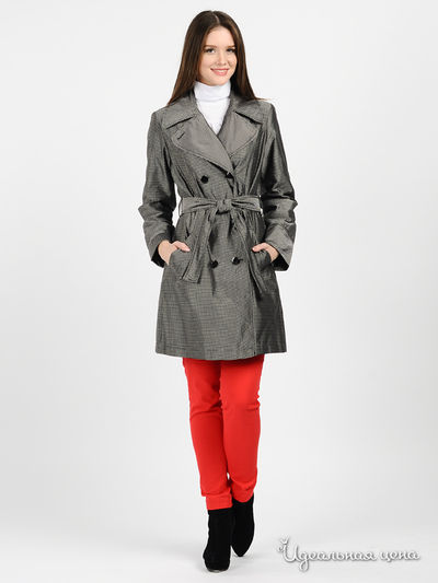 Плащ Finn-Flare, цвет цвет черный / серый