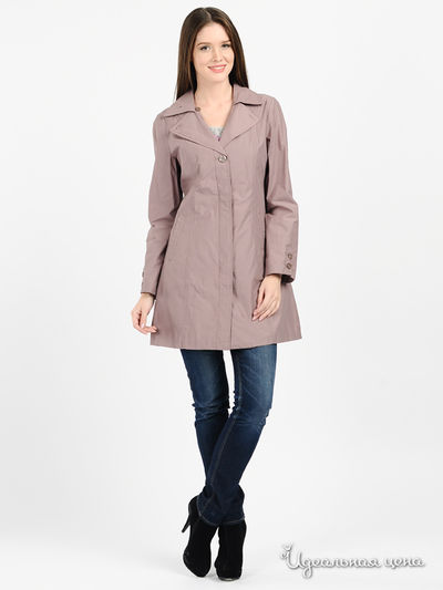 Плащ Finn-Flare, цвет цвет дымчато-розовый