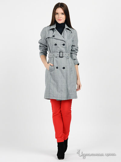 Плащ Finn-Flare, цвет цвет серый / синий