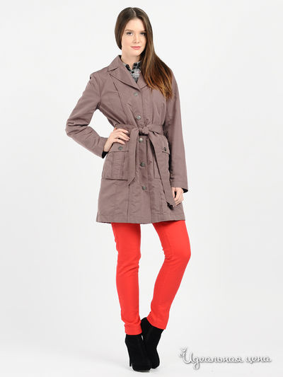 Плащ Finn-Flare, цвет цвет кофе с молоком