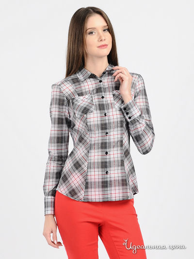 Блуза Finn-Flare, цвет цвет черный / белый