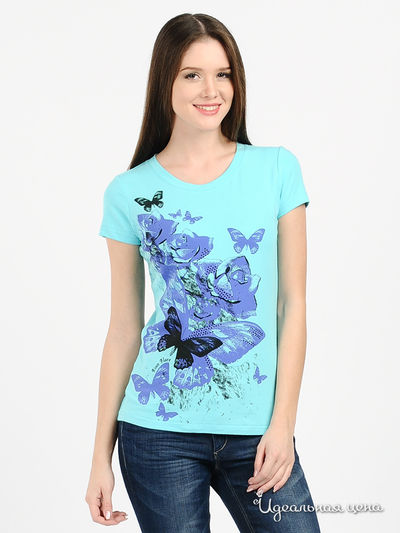 Футболка Finn-Flare, цвет цвет голубой