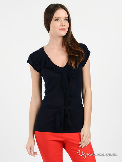 Пуловер Finn-Flare, цвет цвет темно-синий