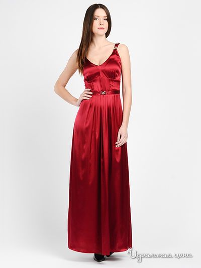 Платье JDS, цвет цвет бордовый