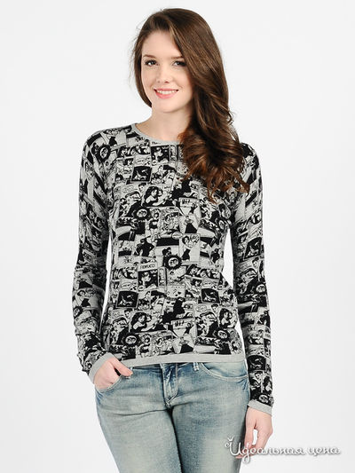 Джемпер Fiorucci, цвет цвет серый меланж / черный