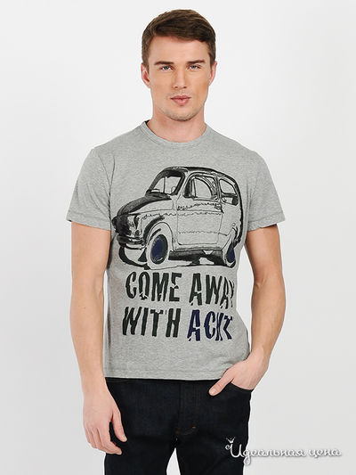 Футболка Acht, цвет цвет серый меланж