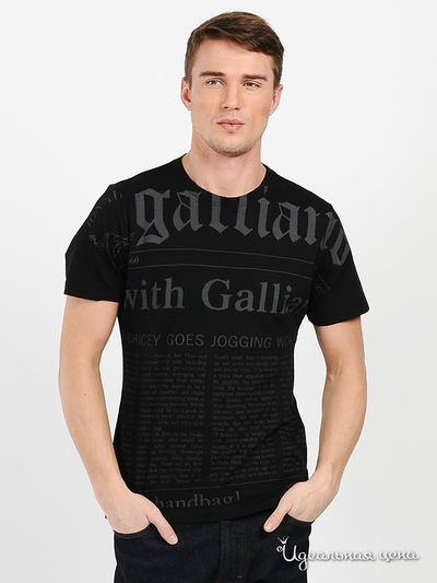 Футболка Galliano, цвет цвет черный