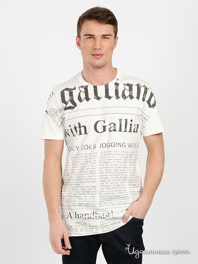 Футболка Galliano, цвет цвет белый