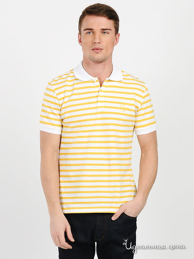 Поло GF Ferre, цвет цвет желтый / белый