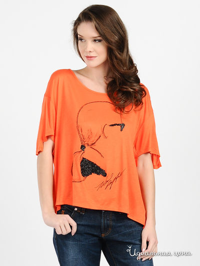 Футболка KARLLAGERFELD, цвет цвет оранжевый