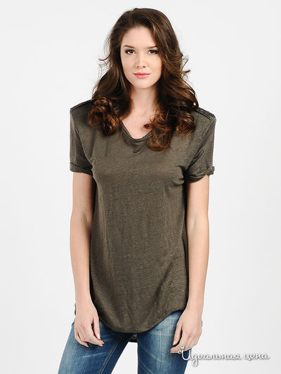 Футболка Pierre Balmain, цвет цвет темно-оливковый