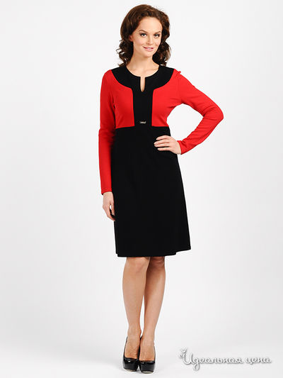 Платье Rebecca, цвет цвет алый / черный