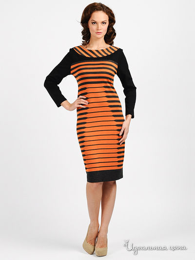 Платье DENI, цвет цвет черный / рыжий