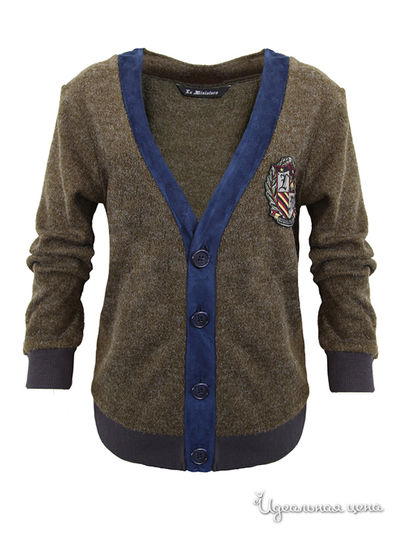 Кардиган La Miniatura, цвет цвет горчичный / темно-синий