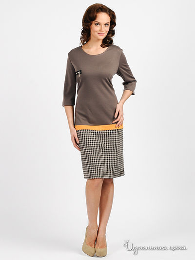 Платье JULIA JANOWKA, цвет цвет кофейный