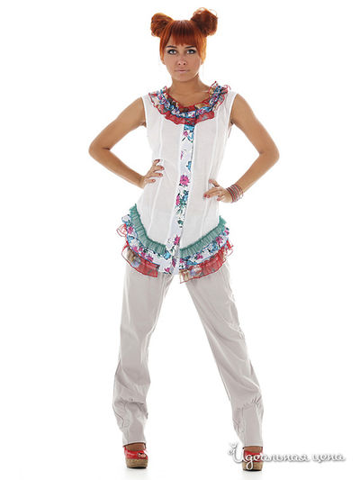 Блуза Artwizard, цвет цвет белый