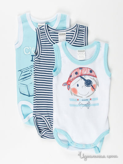 Комплект Absorba, цвет цвет белый / голубой / синий