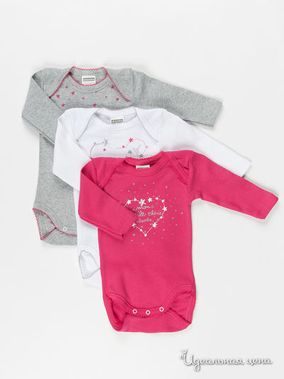 Комплект Absorba, цвет цвет белый / малиновый / серый