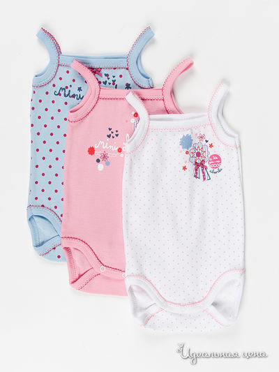 Комплект Absorba, цвет цвет белый / розовый / голубой