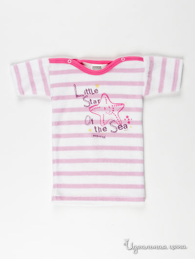 Футболка Absorba, цвет цвет белый / розовый