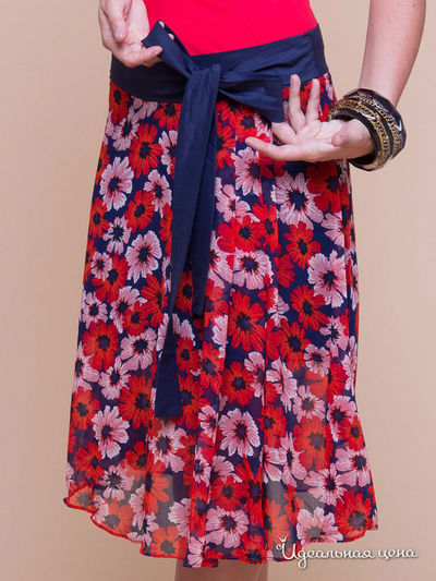 Юбка Gloss, цвет цвет синий / красный