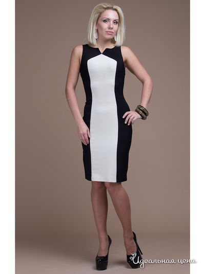 Платье Gloss, цвет цвет черный / белый