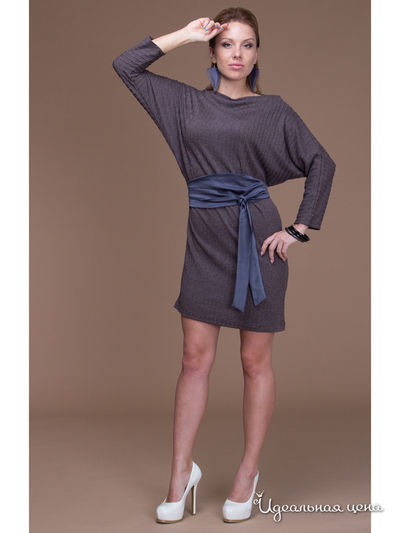 Платье Gloss, цвет цвет кофе с молоком