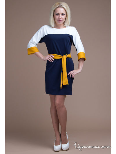 Платье Gloss, цвет цвет темно-синий / белый