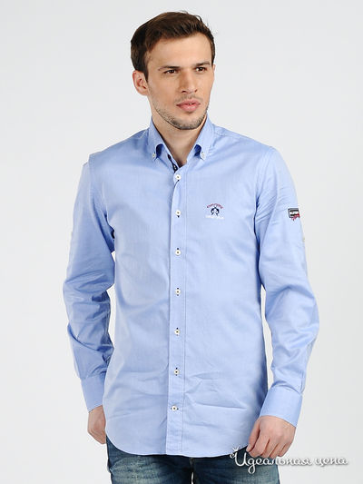 Рубашка Claudio Campione, цвет цвет голубой
