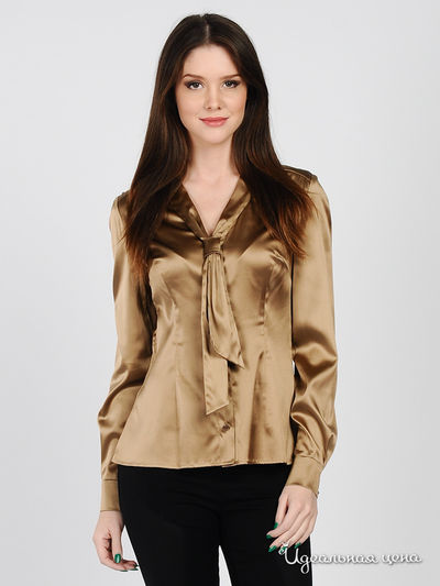 Блуза JDS, цвет цвет коричневый