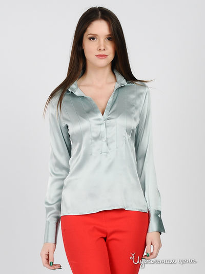Блуза JDS, цвет цвет голубой