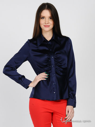 Блуза JDS, цвет цвет синий