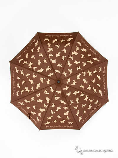 Зонт Moschino, цвет цвет коричневый