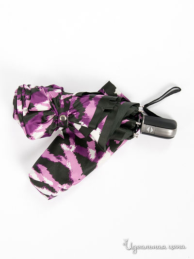 Зонт складной Ferre женский, цвет фиолетовый / черный