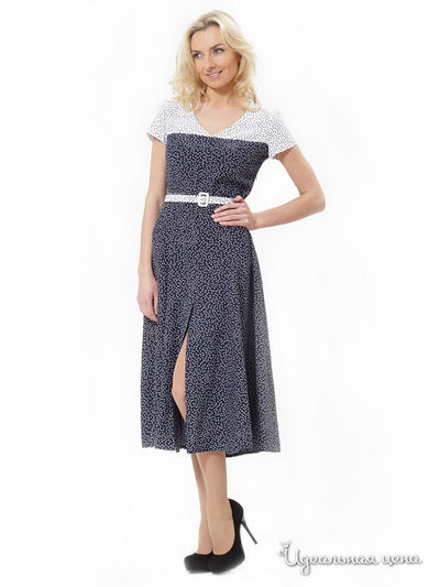 Платье АСА, цвет цвет синий / белый