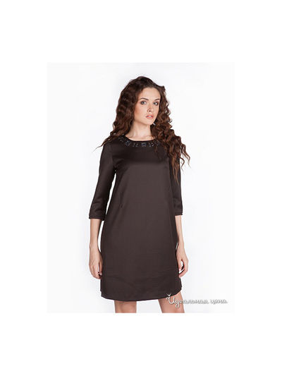 Платье Satin, цвет цвет шоколадный