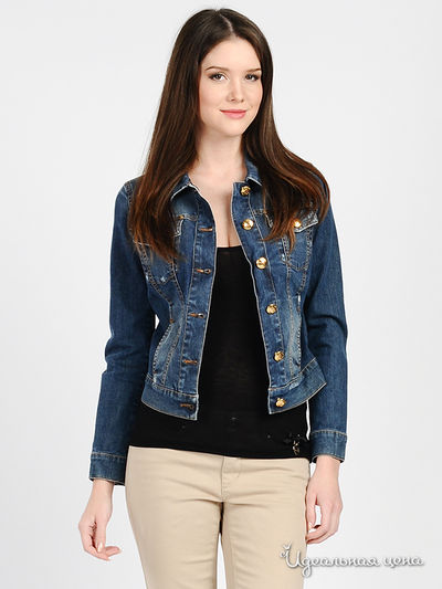 Куртка Love Moschino, цвет цвет синий