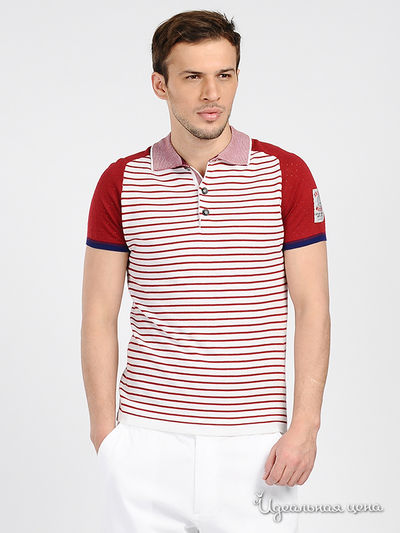 Футболка-поло Love Moschino, цвет цвет белый / красный