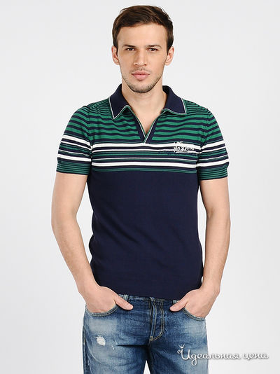 Футболка-поло Love Moschino, цвет цвет темно-синий