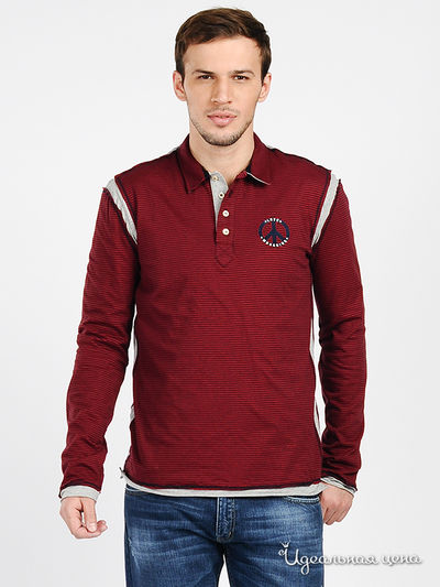 Поло с длинным рукавом Love Moschino, цвет цвет красный