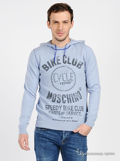 Свитшот Love Moschino, цвет цвет голубой