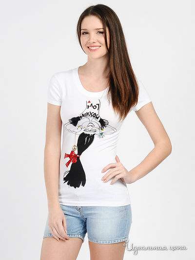 Футболка Love Moschino, цвет цвет белый
