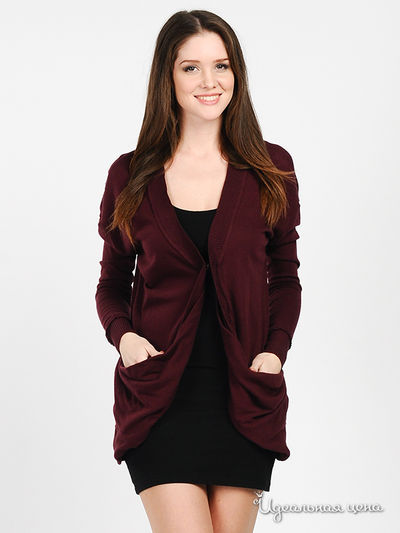 Кардиган Cyberg Wear, цвет цвет бордовый