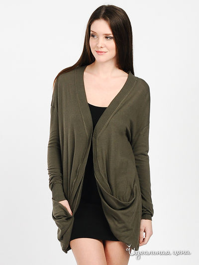 Кардиган Cyberg Wear, цвет цвет зеленый