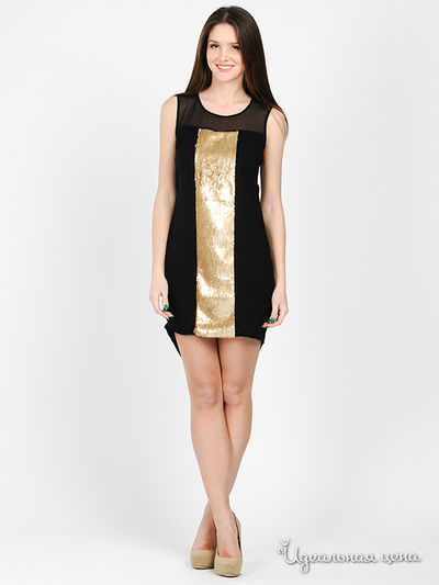 Платье Cyberg Wear, цвет цвет черный / золотистый