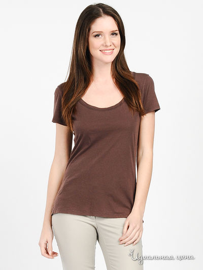 Футболка ALLSAINTS, цвет цвет коричневый