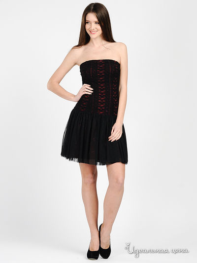 Платье Марлен, цвет цвет черный / розовый