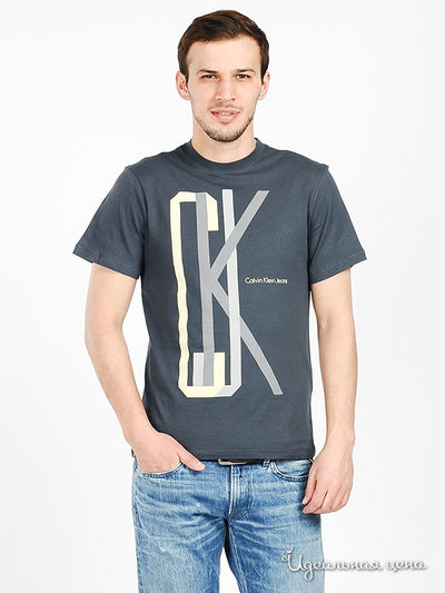Футболка Calvin Klein Jeans, цвет цвет темно-серый