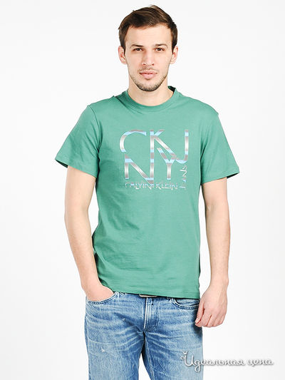 Футболка Calvin Klein Jeans, цвет цвет зеленый